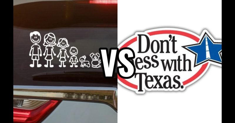 Don’t Mess with Texas vs. Stick Figure Family