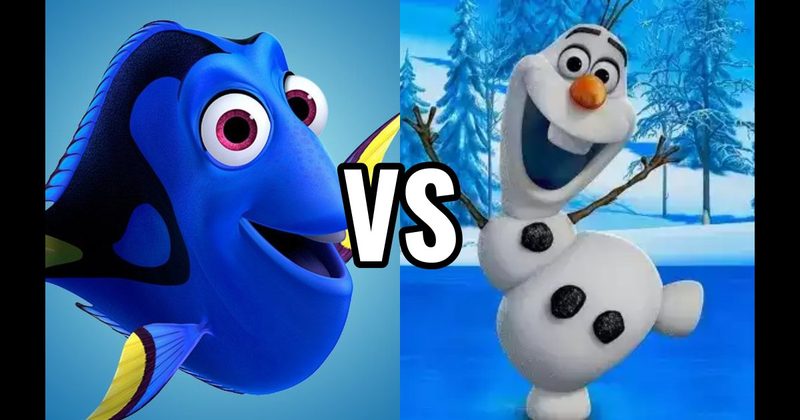Dory (Finding Nemo) vs. Olaf (Frozen)