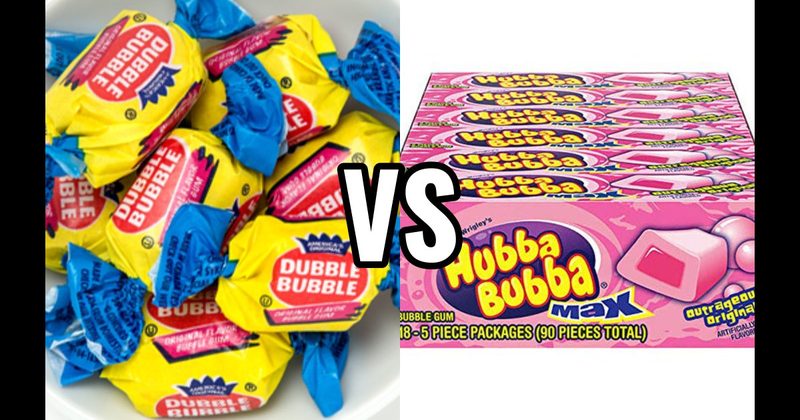 Double Bubble vs. Hubba Bubba
