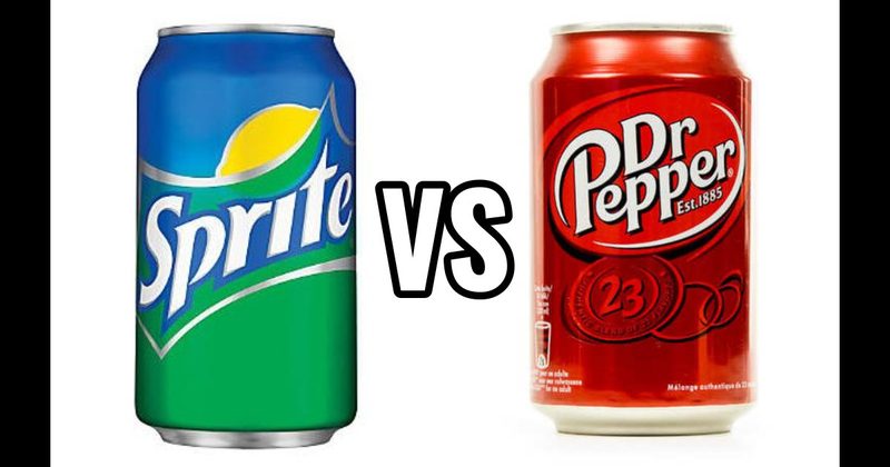 Dr Pepper vs. Sprite