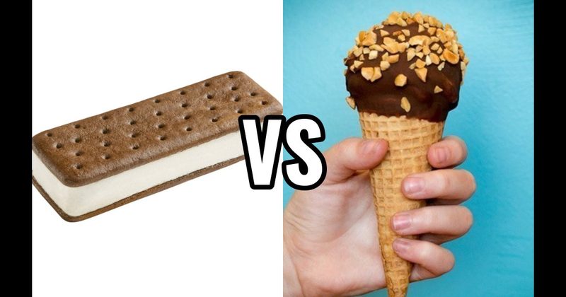 Drumstick vs. Ice Cream Sandwich
