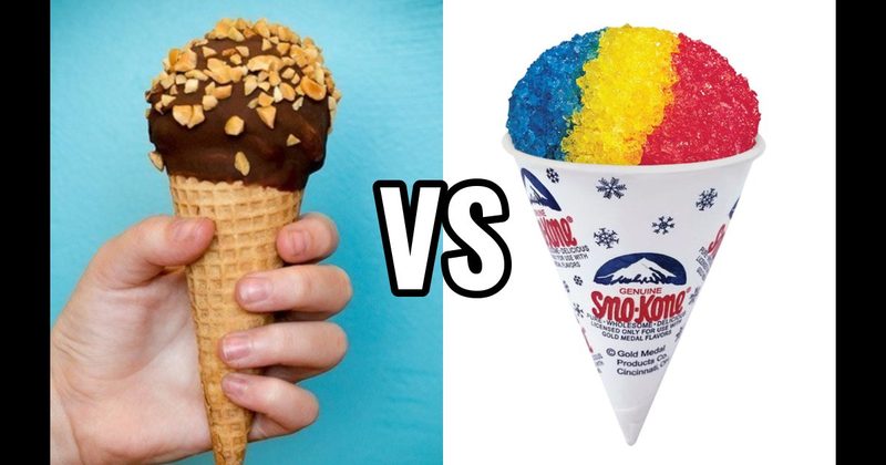Drumstick vs. Snow Cones