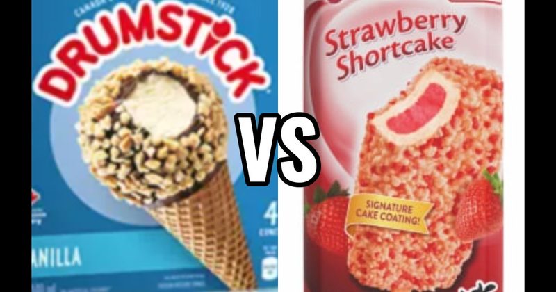 Drumstick vs. Strawberry Shortcake Bar
