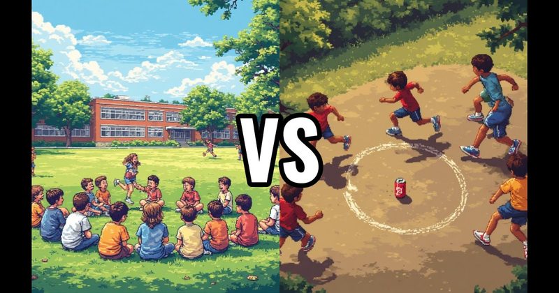 Duck, Duck, Goose vs. Kick thte Can