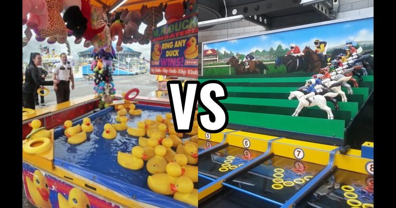 Duck Pond vs. Roll-A-Ball Horse Race