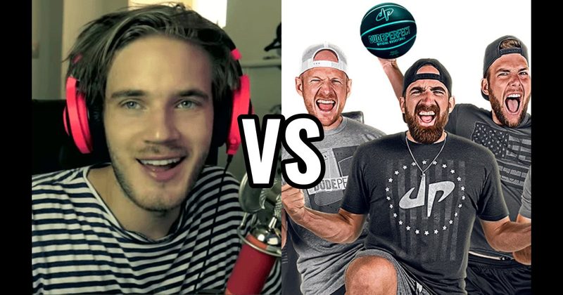 Dude Perfect vs. PewDiePie (Felix Kjellberg)