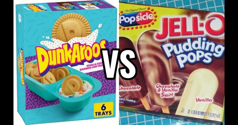 Dunkaroos vs. Jell-O Pudding Pops