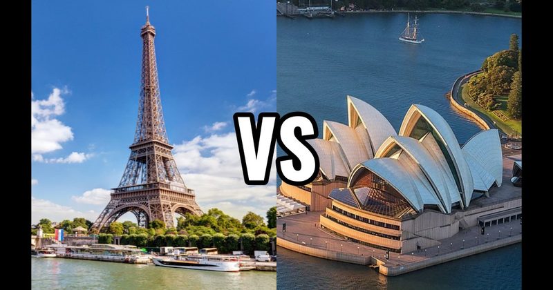 Eiffel Tower vs. Sydney Opera House