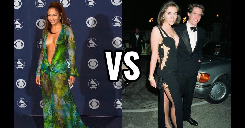Elizabeth Hurley (Versace) vs. Jennifer Lopez (Versace)