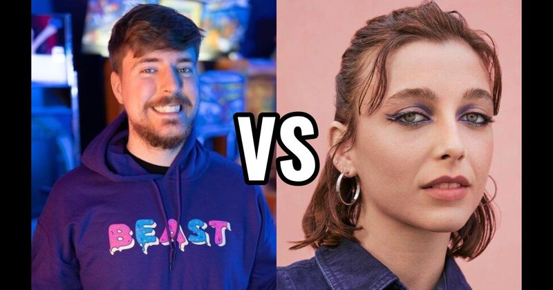 Emma Chamberlain vs. MrBeast (Jimmy Donaldson)