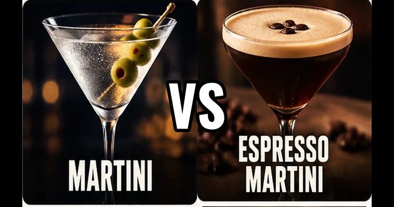 Espresso Martini vs. Martini