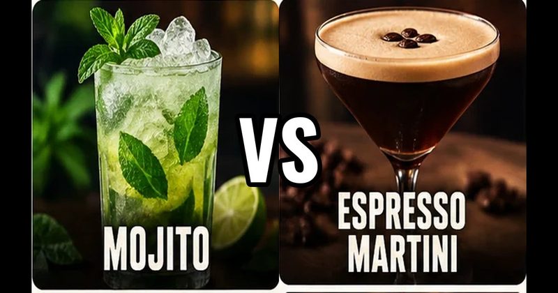 Espresso Martini vs. Mojito