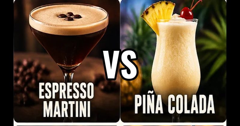Espresso Martini vs. Piña Colada