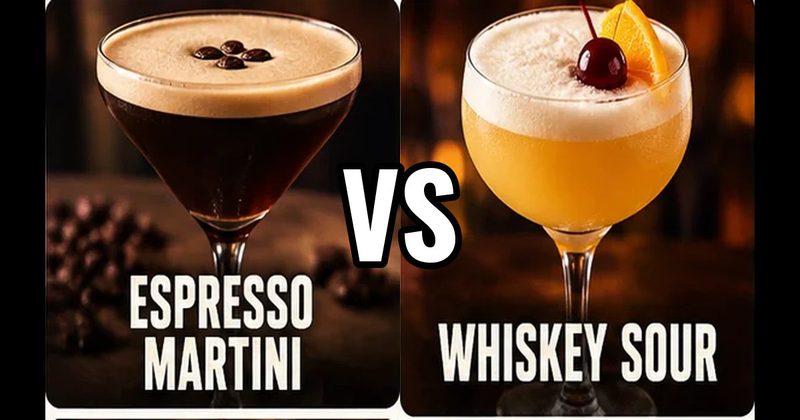 Espresso Martini vs. Whiskey Sour
