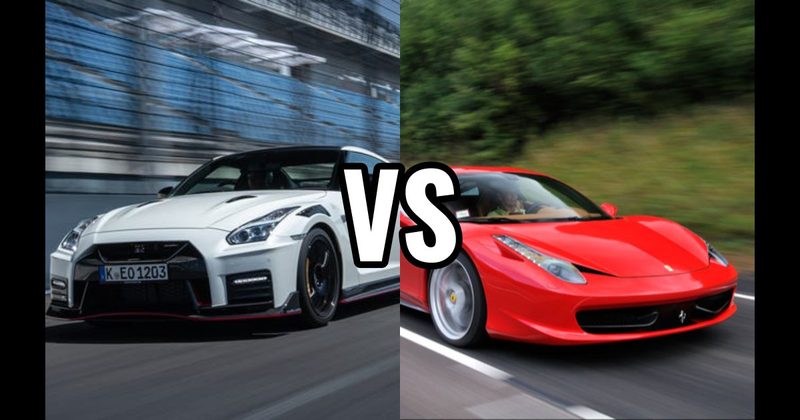 Ferrari 458 Italia vs. Nissan GT-R NISMO
