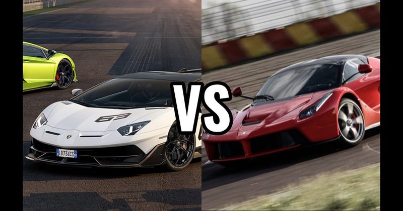 Ferrari LaFerrari vs. Lamborghini Aventador