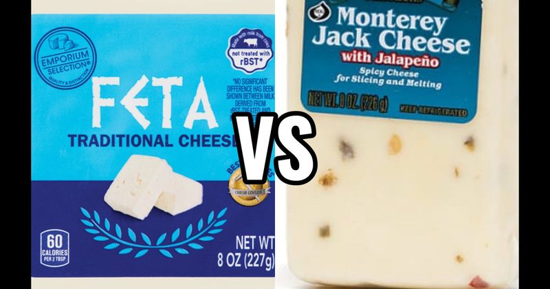 Feta Cheese vs. Monterey Jack Cheese