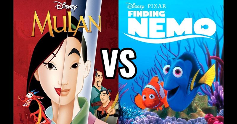 Finding Nemo vs. Mulan (1998)