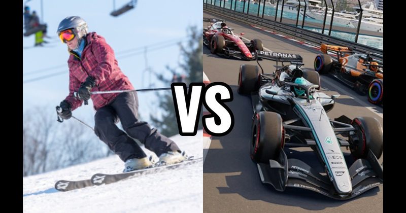 Formula 1 vs. Skiing