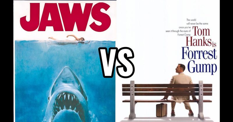 Forrest Gump vs. Jaws (1975)