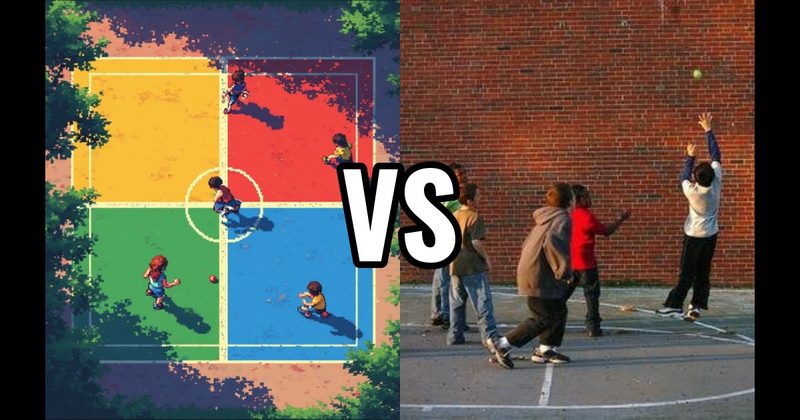 Four Square vs. Wall Ball
