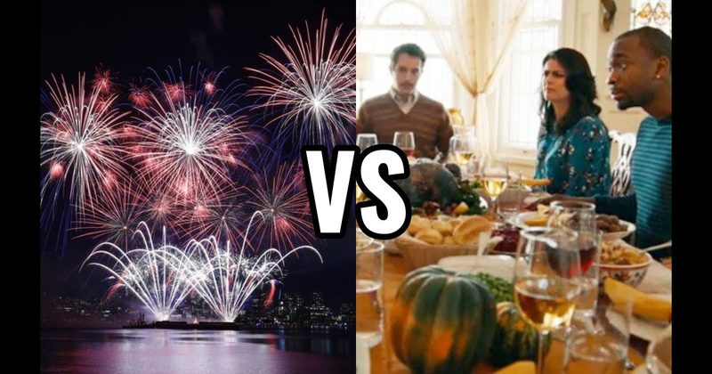 Fourth of July Fireworks vs. Thanksgiving Dinner