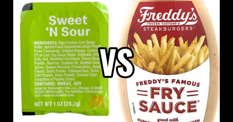 Freddy’s Fry Sauce (Freddy’s) vs. McDonald’s Sweet ‘N Sour Sauce (McDonald’s)