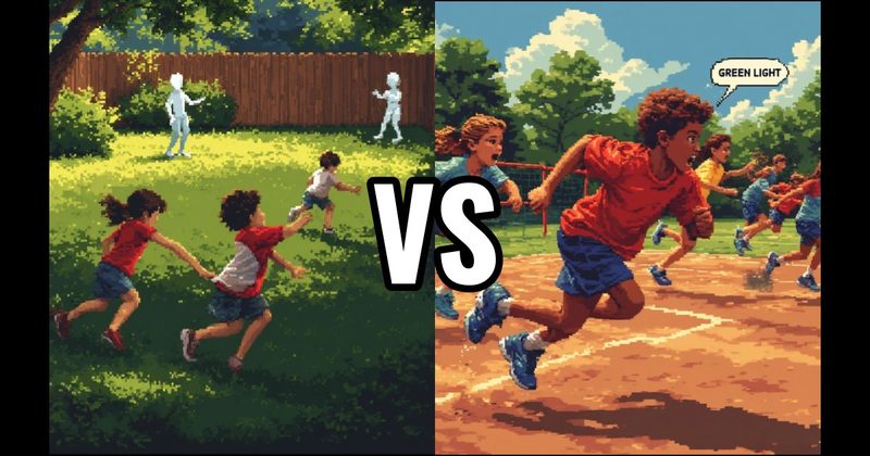 Freeze Tag vs. Red Light, Green Light