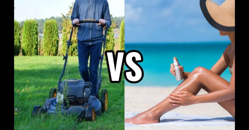 Freshly Cut Grass vs. Sunscreen
