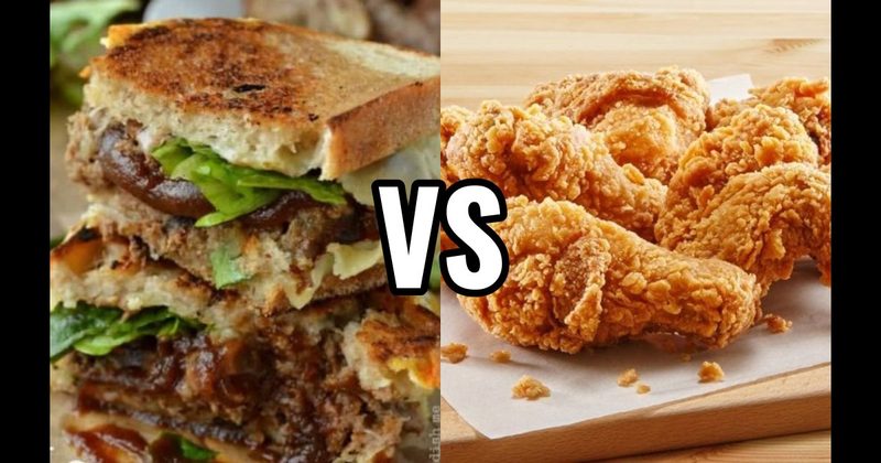 Fried Chicken vs. Meatloaf Sandwich