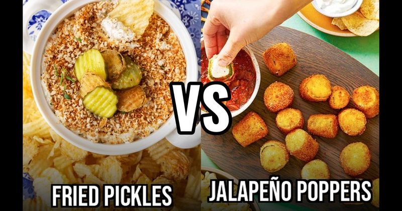 Fried Pickles vs. Jalapeño Poppers