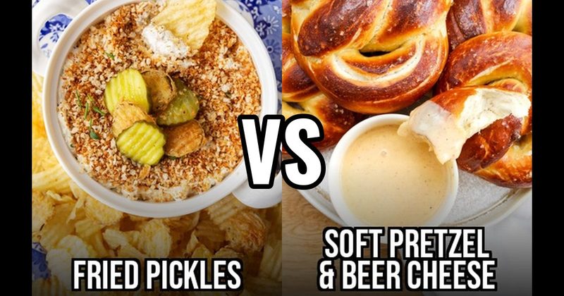 Fried Pickles vs. Soft Pretzel & Beer Cheese