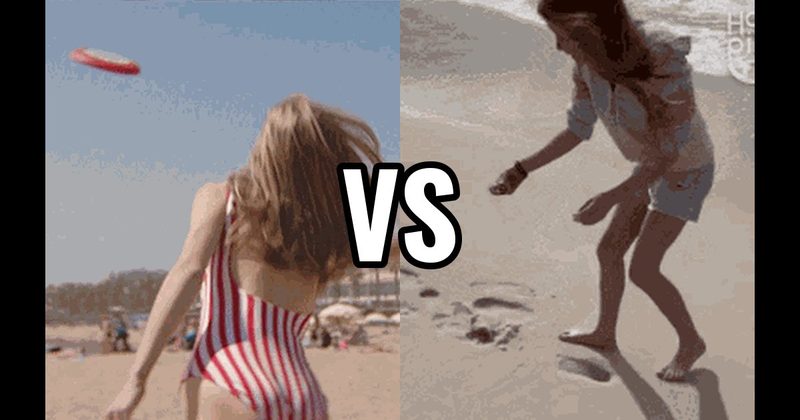 Frisbee vs. Hunt for Seashells