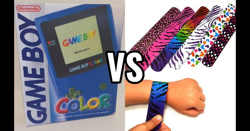 Game Boy Color vs. Slap Bracelets