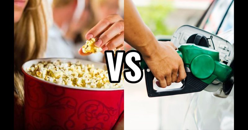 Gasoline vs. Popcorn at the Movies