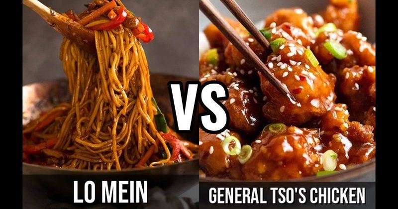 General Tso's Chicken vs. Lo Mein