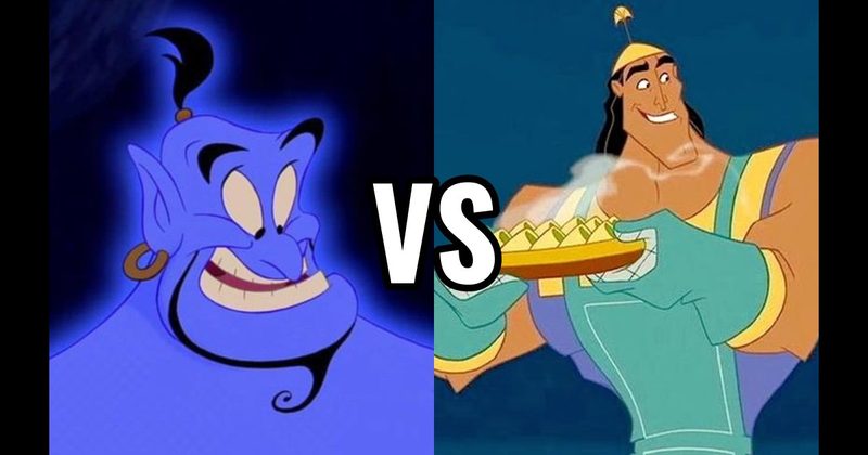 Genie (Aladdin) vs. Kronk (Emperor’s New Groove)