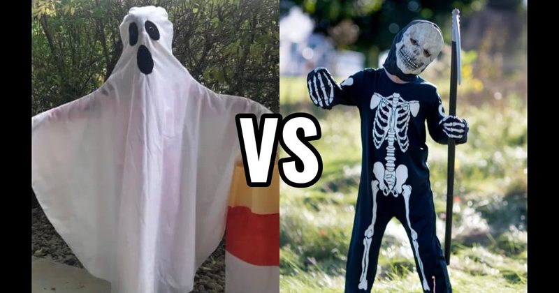 Ghost Costume vs. Skeleton Costume