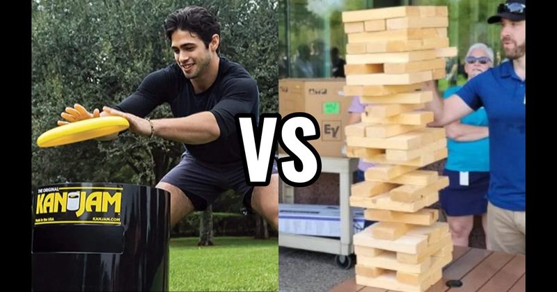 Giant Jenga vs. KanJam