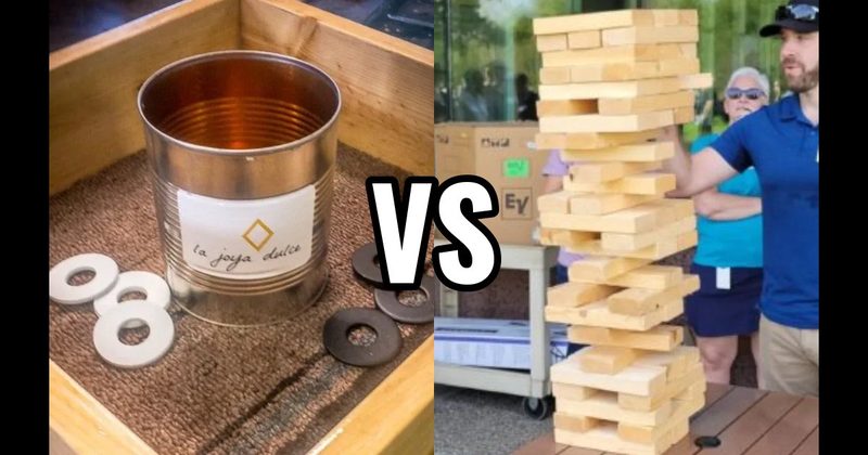 Giant Jenga vs. Washers