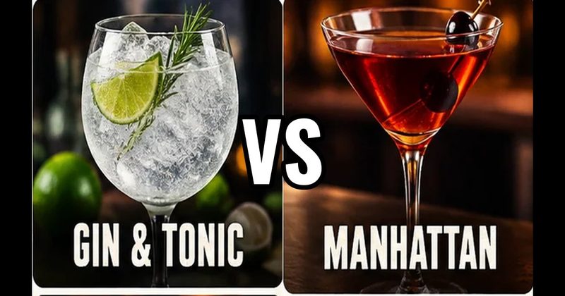 Gin & Tonic vs. Manhattan