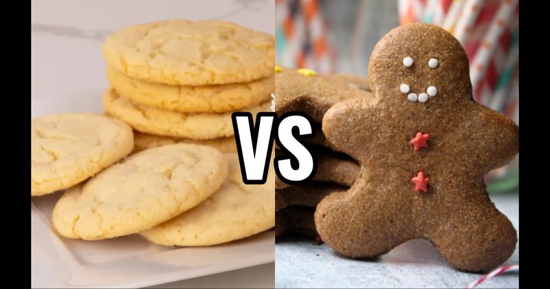 Gingerbread Cookie vs. Sugar Cookie