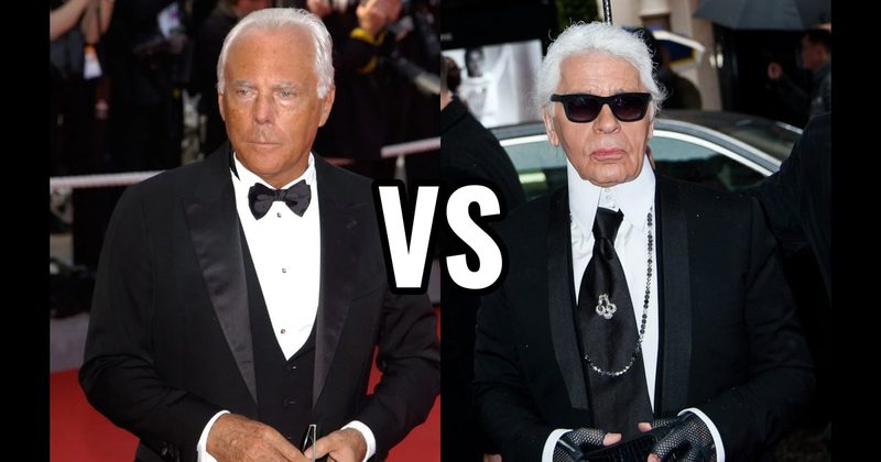 Giorgio Armani vs. Karl Lagerfeld