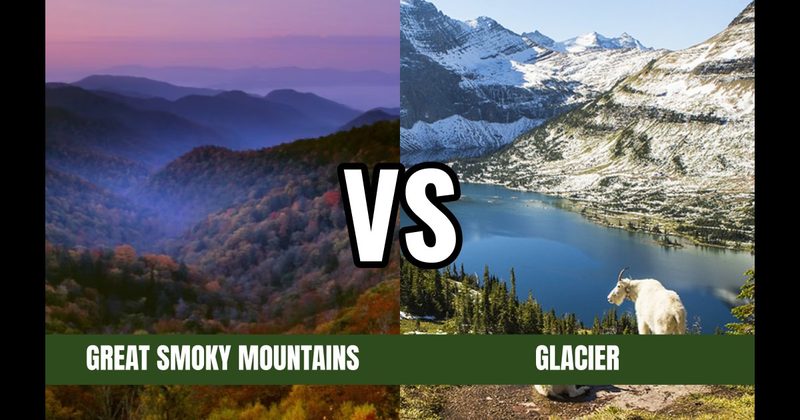 Glacier National Park vs. Smoky Mountains National Park