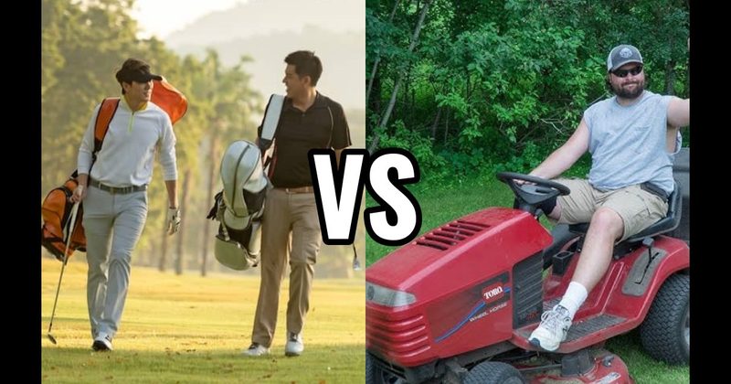 Golf vs. Mowing the Lawn