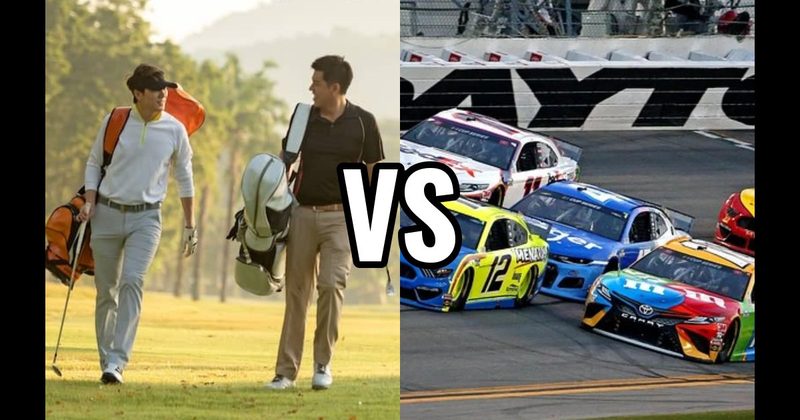 Golf vs. NASCAR