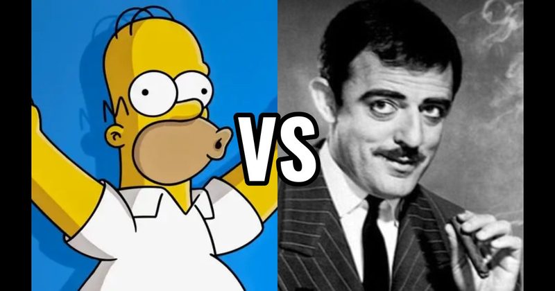 Gomez Addams (Addams Family) vs. Homer Simpson (The Simpsons)