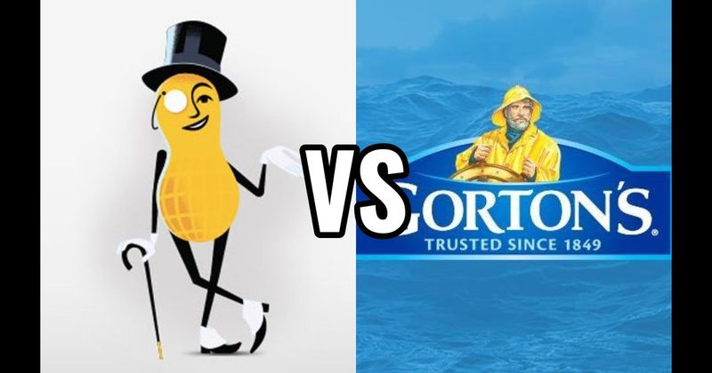 Gorton’s Fisherman vs. Mr. Peanut
