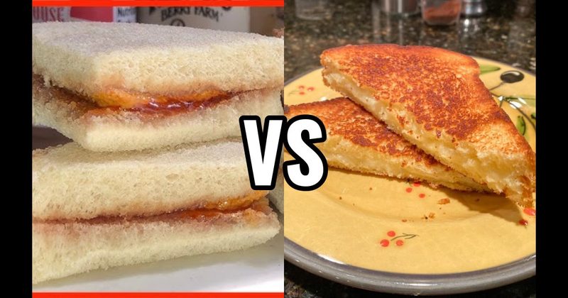 Grilled Cheese / Quesadilla vs. PB&J Sandwich