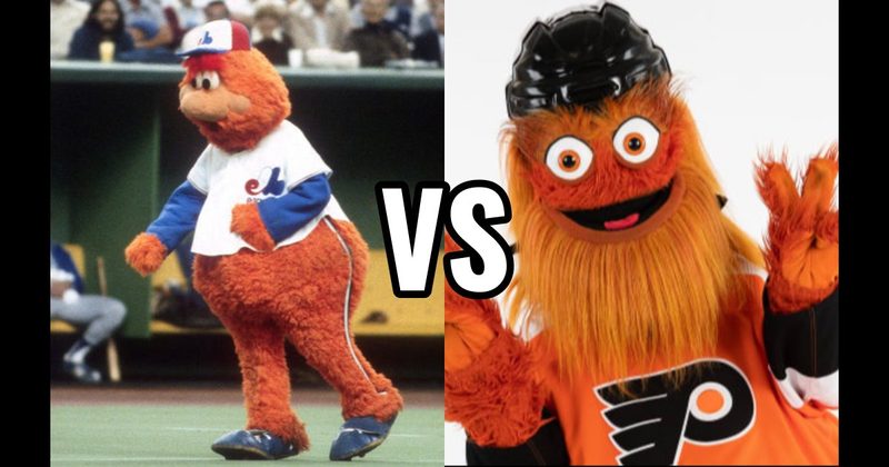 Gritty (Philadelphia Flyers) vs. Youppi! (Montreal Canadiens / Expos)